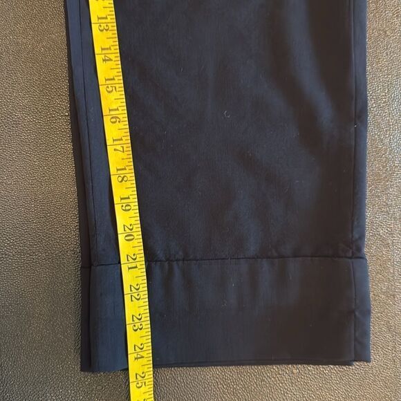 Rene Lazard Black Wool cuffed Pants size 36/Small - Picture 11 of 11